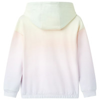 Produktbild för Barnhoodie stjärnvit 104