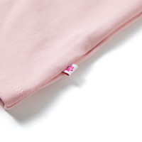 Produktbild för Barnklänning med dragsko ljus rosa 140