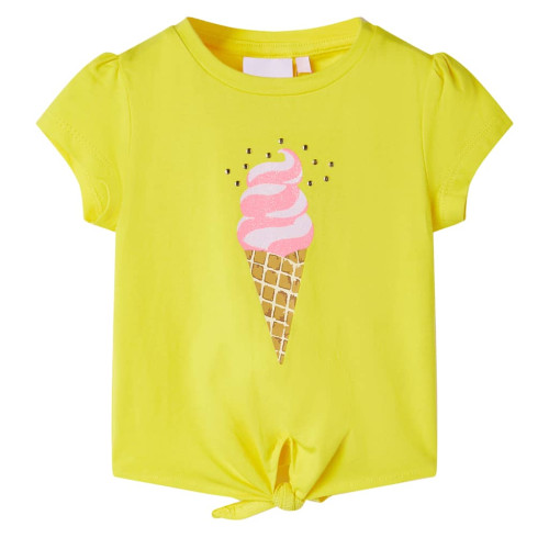 vidaXL T-shirt för barn gul 140