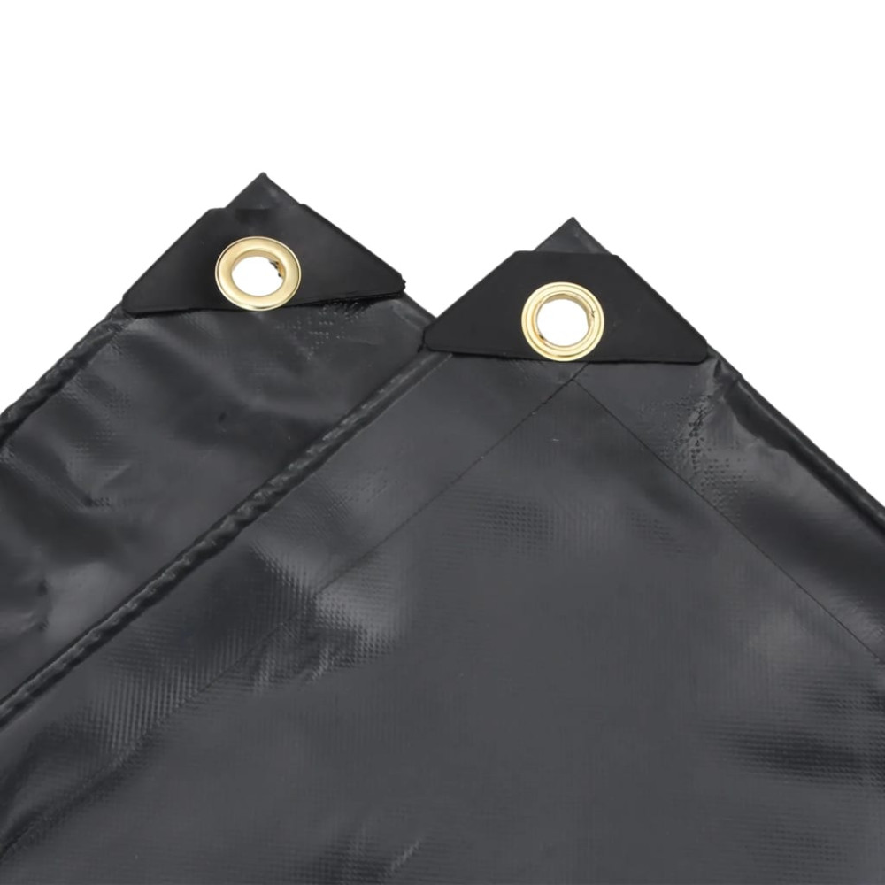 Produktbild för Presenning antracit 1,5x2 m 650 g/m²
