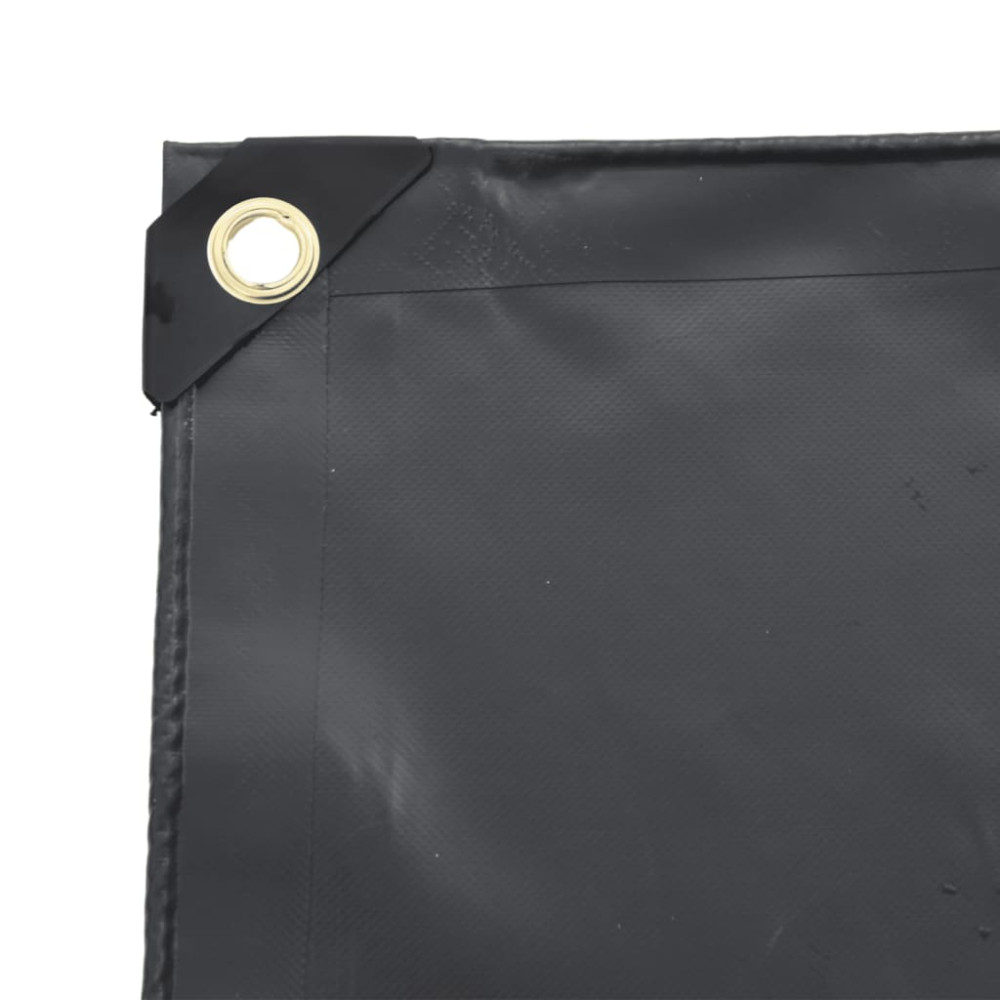 Produktbild för Presenning antracit 1,5x2 m 650 g/m²