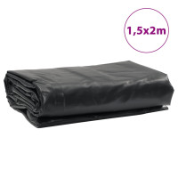 Produktbild för Presenning antracit 1,5x2 m 650 g/m²