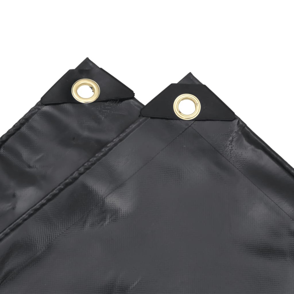 Produktbild för Presenning antracit 2,5x4,5 m 650 g/m²