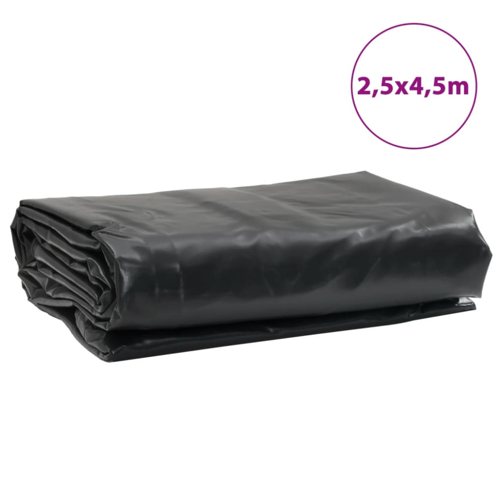 Produktbild för Presenning antracit 2,5x4,5 m 650 g/m²