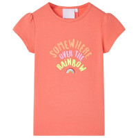 Produktbild för T-shirt för barn korallröd 92