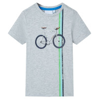 Produktbild för T-shirt med korta ärmar för barn grå 116