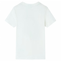 Produktbild för T-shirt med korta ärmar för barn ecru 104