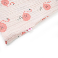Produktbild för Barnklänning med volanger mjuk rosa 116