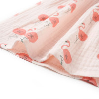 Produktbild för Barnklänning med volanger mjuk rosa 140