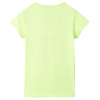 Produktbild för T-shirt för barn fluorgul 92