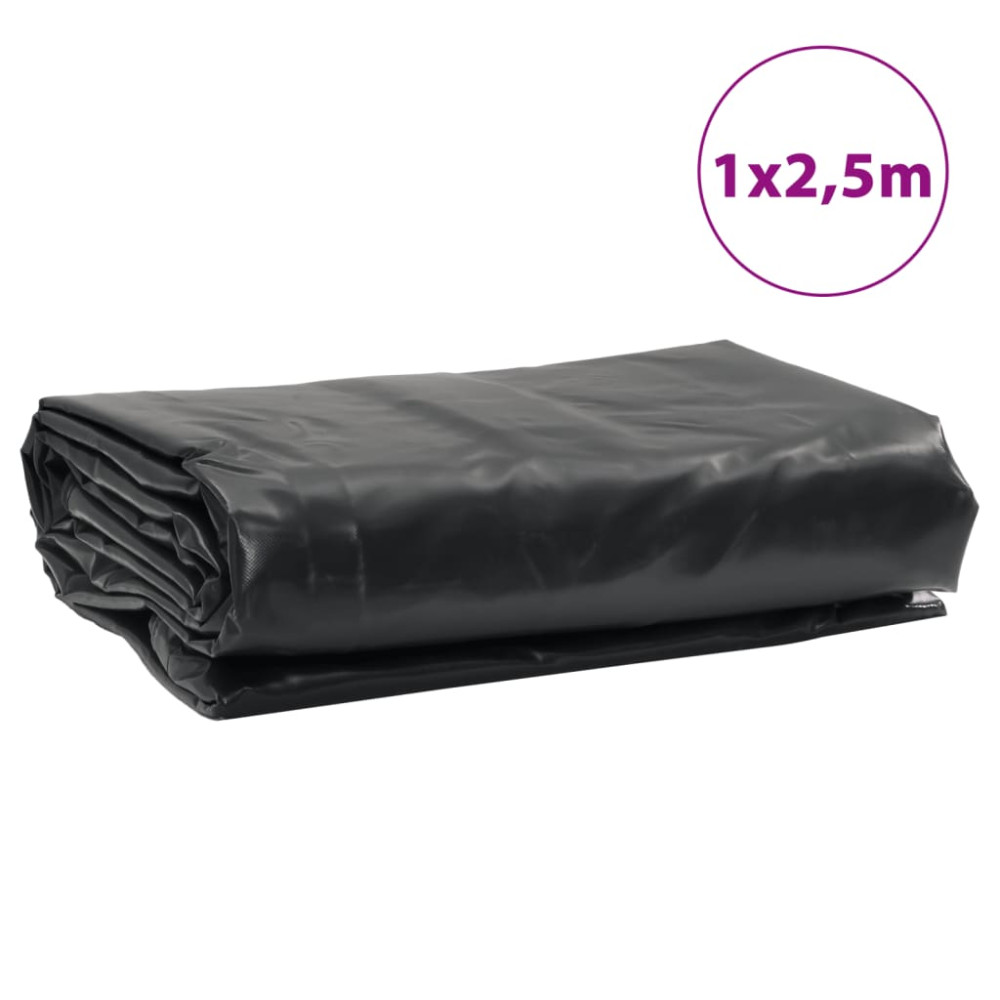 Produktbild för Presenning antracit 1x2,5 m 650 g/m²