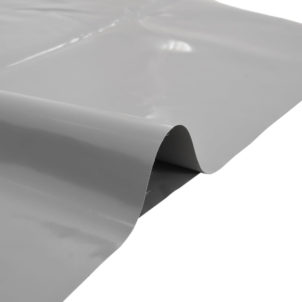 Produktbild för Presenning grå 1,5x6 m 650 g/m²