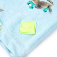 Produktbild för T-shirt för barn ljusblå melange 140