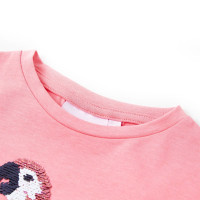 Produktbild för T-shirt för barn puderrosa 128