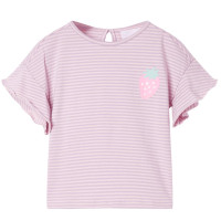 Produktbild för T-shirt med volangärmar för barn lila 92