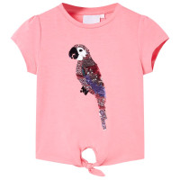 Produktbild för T-shirt för barn puderrosa 116