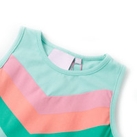 Produktbild för Barnklänning med snöre ljus mintgrön 116