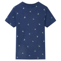 Produktbild för T-shirt för barn mörkgrå 116