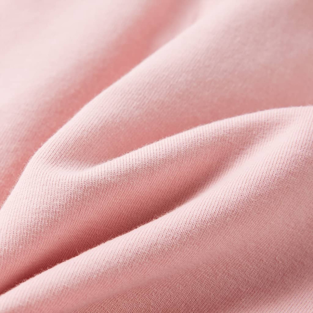 Produktbild för Barnklänning med dragsko ljus rosa 128