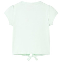 Produktbild för T-shirt för barn ljus mintgrön 128