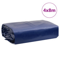 Produktbild för Presenning blå 4x8 m 650 g/m²
