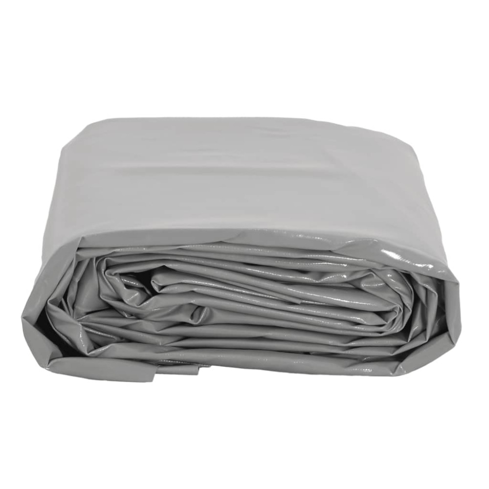 Produktbild för Presenning grå 1x2,5 m 650 g/m²