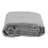 Produktbild för Presenning grå 1x2,5 m 650 g/m²