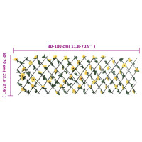 Produktbild för Konstväxt murgröna spaljé expanderbar gul 180x60 cm