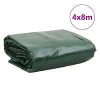 Produktbild för Presenning grön 4x8 m 650 g/m²