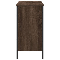 Produktbild för Tvättställsskåp brun ek 80x30x60 cm konstruerat trä
