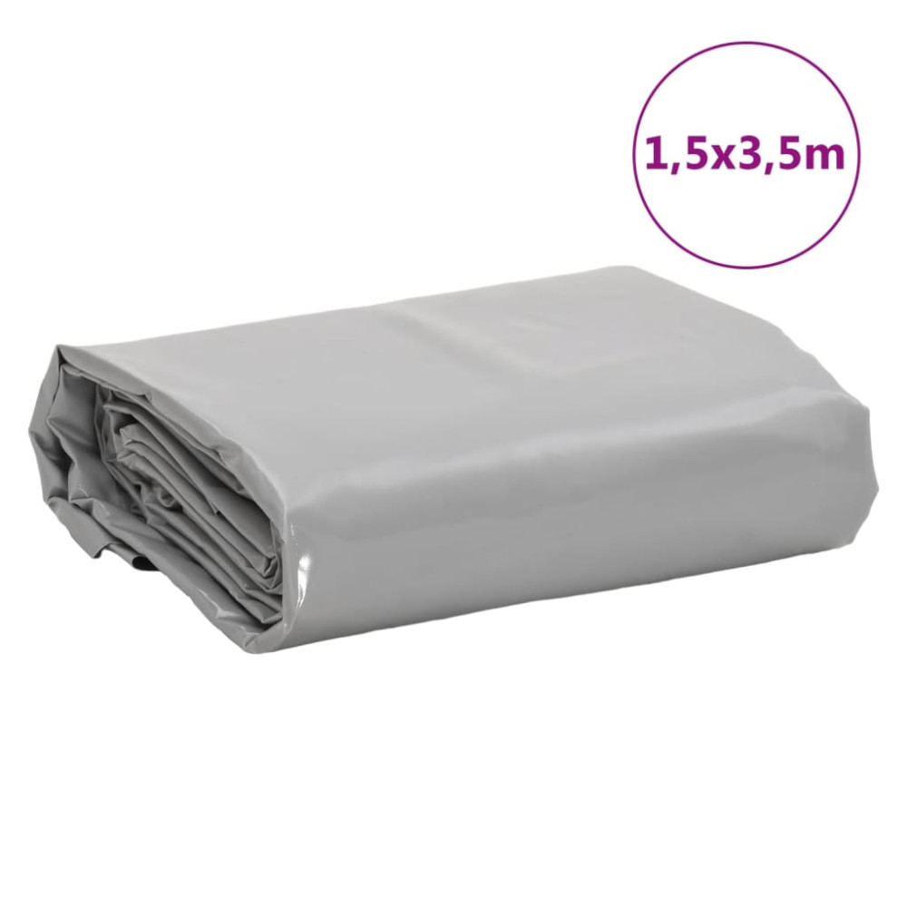 Produktbild för Presenning grå 2,5x3,5 m 650 g/m²