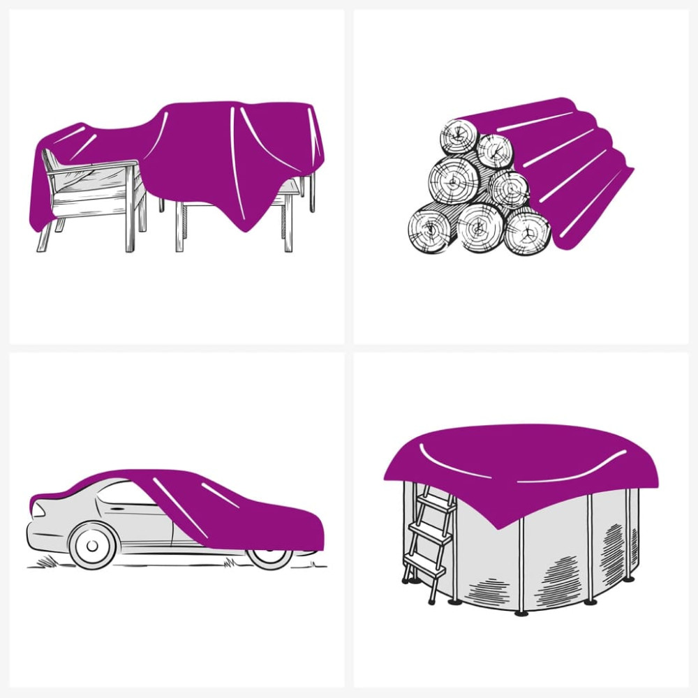 Produktbild för Presenning grön 1,5x2,5 m 650 g/m²