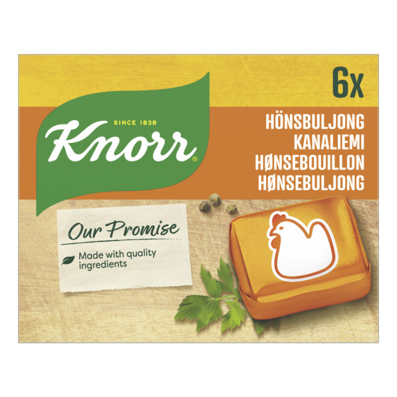 Produktbild för Knorr Hönsbuljong 6styck (Utgånget datum)
