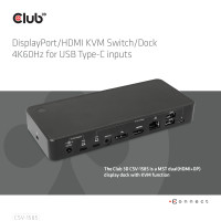 Produktbild för CLUB3D CSV-1585 KVM-switchar Svart