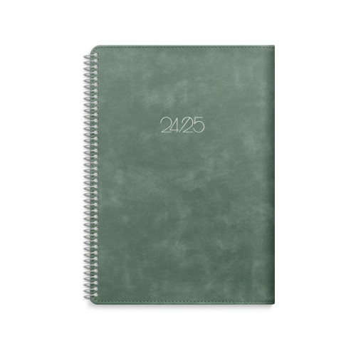 Burde Kalender Study Twist grön A5 24/25