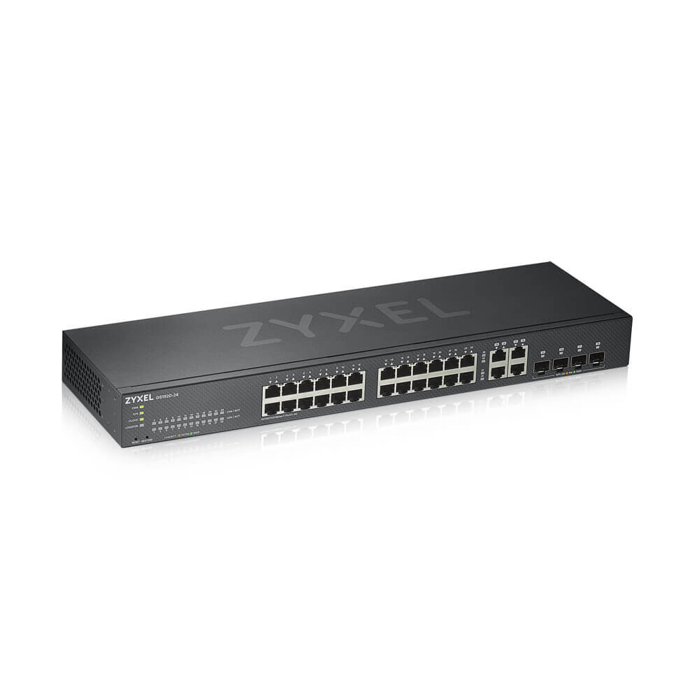 Produktbild för Zyxel GS1920-24V2 hanterad Gigabit Ethernet (10/100/1000) Svart