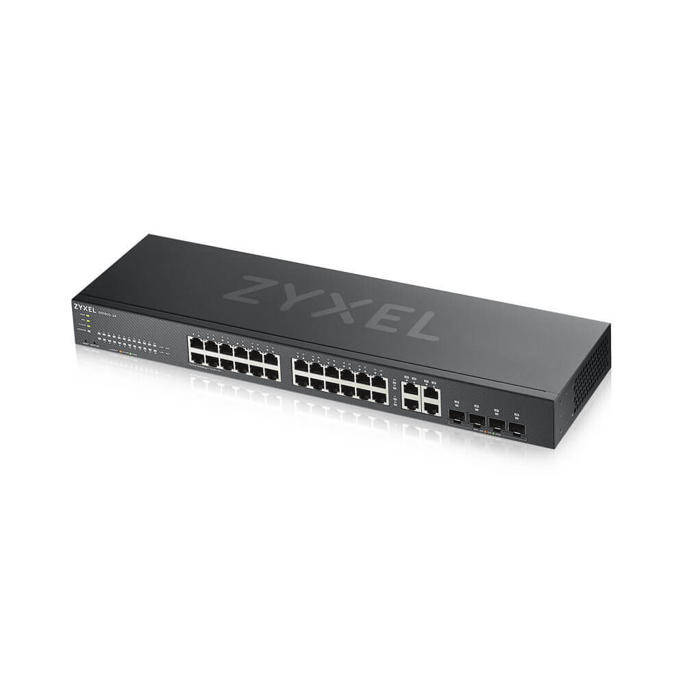 Produktbild för Zyxel GS1920-24V2 hanterad Gigabit Ethernet (10/100/1000) Svart