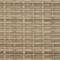 Produktbild för Solsäng med tak och dynor beige konstrotting