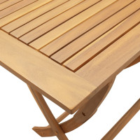 Produktbild för Hopfällbart trädgårdsbord 110x55x75 cm massivt akaciaträ