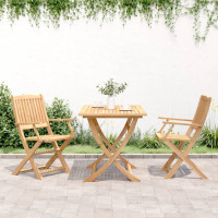 Produktbild för Hopfällbara trädgårdsstolar 2 st 54x61x88 cm massiv akacia