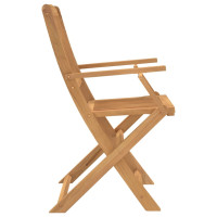 Produktbild för Hopfällbara trädgårdsstolar 2 st 54x61x88 cm massiv akacia