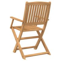 Produktbild för Hopfällbara trädgårdsstolar 2 st 54x61x88 cm massiv akacia