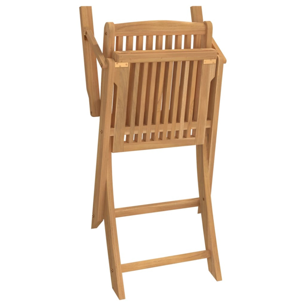Produktbild för Hopfällbara trädgårdsstolar 2 st 54x61x88 cm massiv akacia