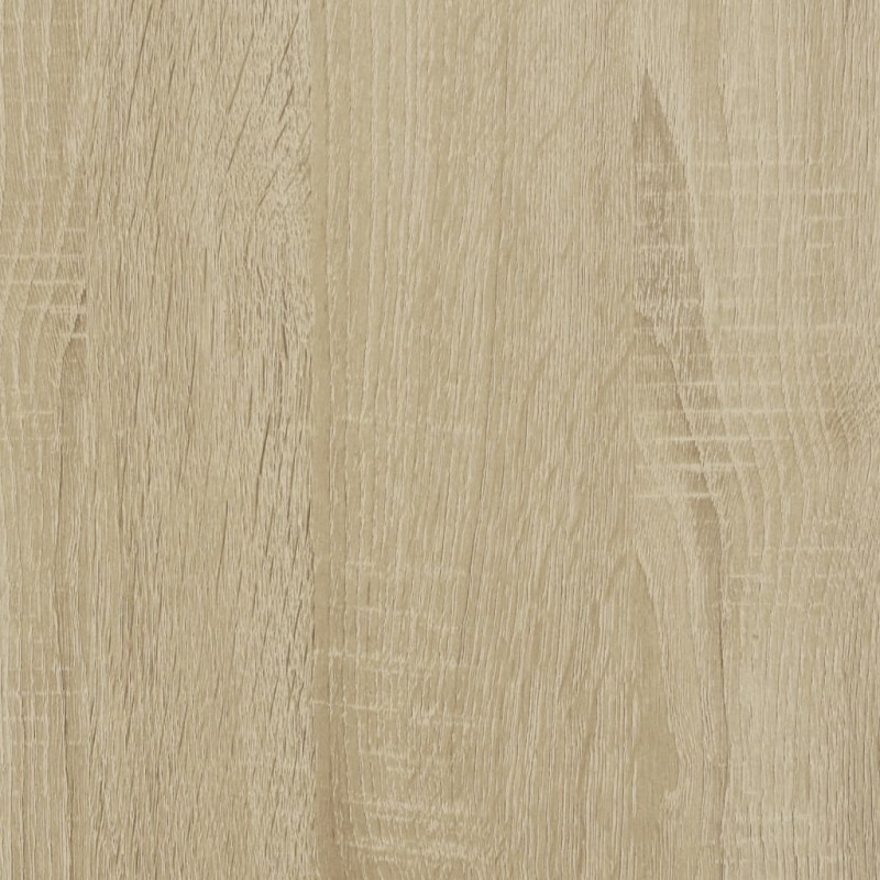 Produktbild för Bokhylla sonoma-ek 122x30x132 cm konstruerat trä och metall