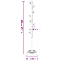 Produktbild för Klädställning vit 172 cm pulverlackerat järn