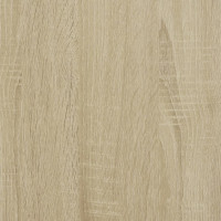 Produktbild för Bokhylla sonoma-ek 100x26x180 cm konstruerat trä och metall