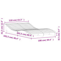 Produktbild för Solsäng 205x110x31,5 cm massivt douglasträ