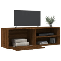 Produktbild för Tv-bänk brun ek 120x34x37 cm konstruerat trä