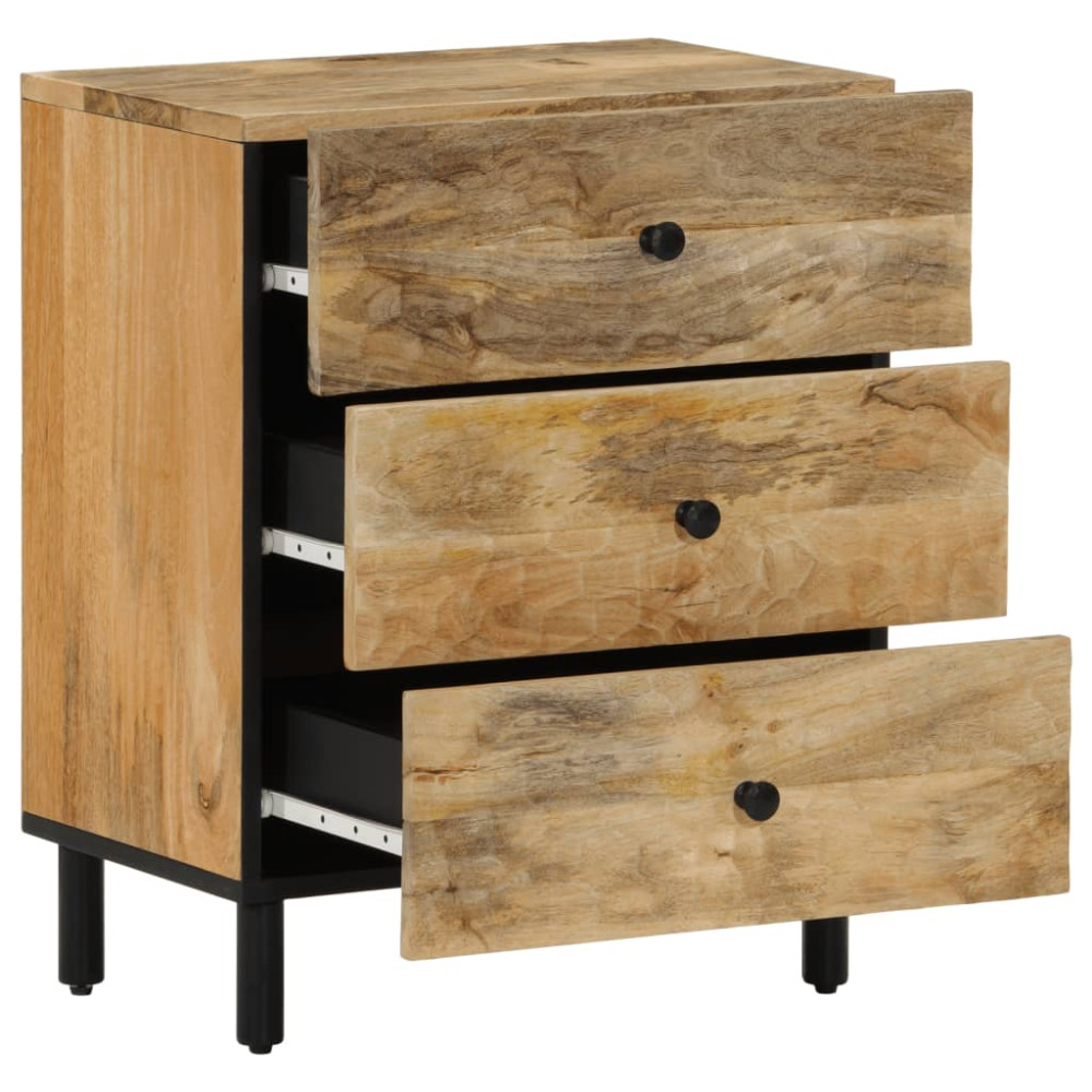 Produktbild för Sängbord 50x33x60 cm massivt mangoträ