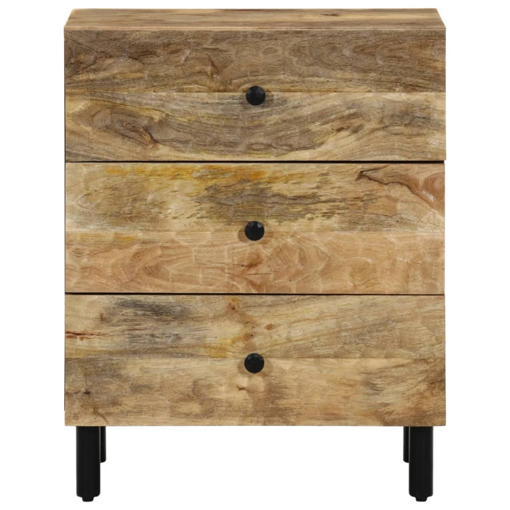Produktbild för Sängbord 50x33x60 cm massivt mangoträ